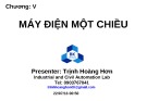 Bài giảng Máy điện: Chương 5 (phần 1) - Trịnh Hoàng Hơn