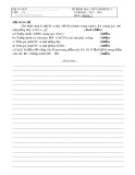 Đề kiểm tra 1 tiết Chương 3 môn Hình học Lớp 11 năm học 2015 - 2016