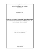 Luận văn Thạc sĩ Khoa học: Nghiên cứu xác định các nguyên tố đất hiếm trong các mẫu công nghệ sản xuất đất hiếm tinh khiết bằng quang phổ phát xạ plasma cảm ứng (ICP-OES)