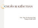 Bài giảng Kiểm toán căn bản: Chương 4 - ThS. Trần Thị Phương Thảo