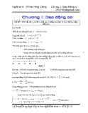 Lý thuyết và bài tập trắc nghiệm môn Vật lí 12: Chương 1 - Dao động cơ