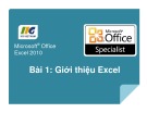 Bài giảng Microsoft Office Excel 2010: Bài 1 - Giới thiệu Excel