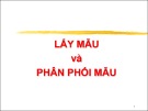 Bài giảng Các phương pháp phân tích định lượng: Lấy mẫu và phân phối mẫu