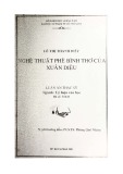 Luận án Thạc sĩ Lý luận Văn học: Nghệ thuật phê bình thơ của Xuân Diệu