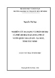 Luận văn Thạc sĩ Sinh học: Nghiên cứu đa dạng và phân bố họ cà phê (Rubiaceae Juss.;1789) ở Vườn quốc gia Lò Gò - Xa Mát, tỉnh Tây Ninh