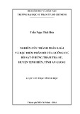 Luận văn Thạc sĩ Sinh học: Nghiên cứu thành phần loài và đặc điểm phân bố của lưỡng cư, bò sát ở rừng tràm Trà Sư, huyện Tịnh Biên, tỉnh An Giang