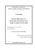 Luận văn Thạc sĩ Toán học: Một số tính chất của đồng điều địa phương cho môđun Compắc tuyến tính