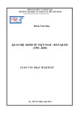 Luận văn Thạc sĩ Lịch sử: Quan hệ kinh tế Việt Nam - Hàn Quốc (1992 - 2010)