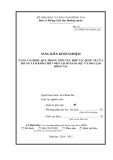 Sáng kiến kinh nghiệm: Nâng cao hiệu quả trong lĩnh vực hợp tác quốc tế của trung tâm khảo thí VN033 tại sở giáo dục và đào tạo Đồng Nai