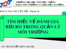 Báo cáo chuyên đề: Tìm hiểu về đánh giá rủi ro trong quản lý môi trường