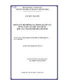 Luận văn Thạc sĩ Vật lí: Khảo sát độ phóng xạ trong đá ốp lát dùng làm vật liệu xây dựng khu vực thành phố Hồ Chí Minh