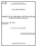 Luận văn Thạc sĩ Sinh học: Nghiên cứu sự tổng hợp cảm ứng Pectinase ở một số chủng Bacillus