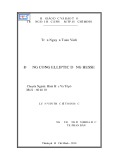 Luận văn Thạc sĩ Toán học: Đường cong Elliptic dạng Hesse