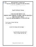 Luận văn Thạc sĩ Văn học: Con người nhân văn trong tiến trình Văn học trung đại qua thơ Nguyễn Trãi, Nguyễn Bỉnh Khiêm và Nguyễn Du