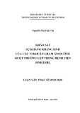 Luận văn Thạc sĩ Sinh học: Khảo sát sự kháng kháng sinh của các vi khuẩn gram âm đường ruột thường gặp trong bệnh viện sinh ESBL