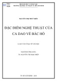 Luận văn Thạc sĩ Văn học: Đặc điểm nghệ thuật của ca dao về Bác Hồ