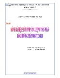 Luận văn tốt nghiệp: Đánh giá hiệu suất đỉnh năng lượng toàn phần bằng phương pháp Monte Carlo