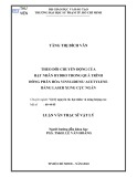 Luận văn Thạc sĩ Vật lý: Theo dõi chuyển động của hạt nhân Hyđro trong quá trình đồng phân hóa Vinylidene/Acetylene bằng Laser xung cực ngắn