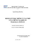 Luận văn Thạc sĩ Vi sinh vật: Khảo sát đặc điểm và vai trò của chủng xạ khuẩn Streptomyces dicklowii