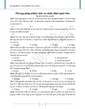 Bài tập Phương pháp phân tích, so sánh, khái quát hóa