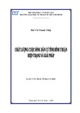 Luận văn Thạc sĩ Địa lý học: Chất lượng cuộc sống dân cư tỉnh Bình Thuận hiện trạng và giải pháp