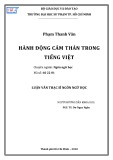 Luận văn Thạc sĩ Ngôn ngữ học: Hành động cảm thán trong tiếng Việt
