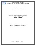 Luận văn Thạc sĩ Văn học: Thế giới nghệ thuật thơ Hữu Thỉnh