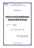 Luận văn Thạc sĩ Địa lý học: Chuyển dịch cơ cấu kinh tế nông nghiệp tỉnh Khánh Hòa theo hướng phát triển bền vững đến năm 2020