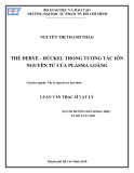 Luận văn Thạc sĩ Vật lý: Thế Debye - Hückel trong tương tác iôn nguyên tử của Plasma loãng