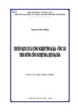Luận văn Thạc sĩ Địa lý học: Chuyển dịch cơ cấu công nghiệp tỉnh Bà Rịa - Vũng Tàu theo hướng công nghiệp hóa - hiện đại hóa