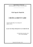 Luận văn Thạc sĩ Đại số và lý thuyết số: Chuỗi Laurent P-adic