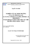 Luận văn Thạc sĩ Sinh học: Nghiên cứu sự sinh trưởng của cây hoàng lan (Cananga odorata (lamk.) Hook.F. & Thomson) ở giai đoạn vườn ươm với các chế độ bón phân khác nhau