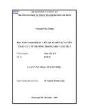 Luận văn Thạc sĩ Toán học: Bài toán Parabolic liên quan đến sự xuyến thấu của từ trường trong một vật chất