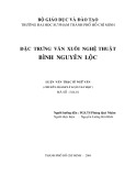 Luận văn Thạc sĩ Ngữ văn: Đặc trưng văn xuôi nghệ thuật Bình Nguyên Lộc