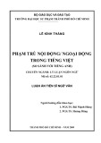 Luận án Tiến sĩ Ngữ văn: Phạm trù nội động/ngoại động trong tiếng Việt (so sánh với tiếng Anh)