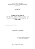 Luận văn Thạc sĩ Lịch sử: Vai trò của Mặt trận Dân tộc Giải phóng Miền Nam Việt Nam trong cuộc kháng chiến chống Mỹ (1960 – 1968)