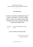 Luận văn Thạc sĩ Giáo dục học: Sử dụng câu hỏi trắc nghiệm khách quan chương “Chất khí” và “Cơ sở của nhiệt động lực học” lớp 10 THPT ban Khoa học tự nhiên nhằm tuyển chọn học sinh giỏi vào lớp chuyên đội tuyển