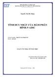 Luận văn Thạc sĩ Toán học: Tính duy nhất của hàm phân hình P-adic