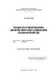 Luận văn Thạc sĩ Toán học: Ứng dụng của lý thuyết Nevanlinna cho phương trình vi phân và điểm bất động của hàm nguyên siêu việt