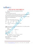 Bài tập Sự chất điện li