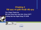 Bài giảng Cấu trúc dữ liệu và giải thuật: Chương 2 - ThS. Phạm Thanh An