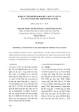 Khảo sát thành phần hóa học cao etyl aetat của vỏ cây đào tiên (Crescentia Cujete)