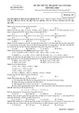 Đề thi thử kỳ thi Quốc gia môn Hóa học - Năm 2016