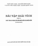  bài tập giải tích (tập 1: phép tính vi phân của hàm một biến và nhiều biến - in lần thứ 6): phần 2