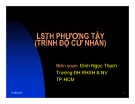 Bài giảng Lịch sử Triết học phương Tây (Trình độ cử nhân)