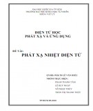 Đề tài Vật lý: Phát xạ nhiệt điện tử