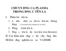 Bài giảng Chuyển động của Plasma trong động cơ tên lửa