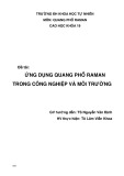 Đề tài: Ứng dụng quang phổ Raman trong công nghiệp và môi trường