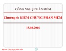 Bài giảng Công nghệ phần mềm: Chương 6 - ThS. Nguyễn Thị Bích Ngân