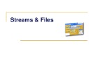 Bài giảng Lập trình Windows - Streams & Files